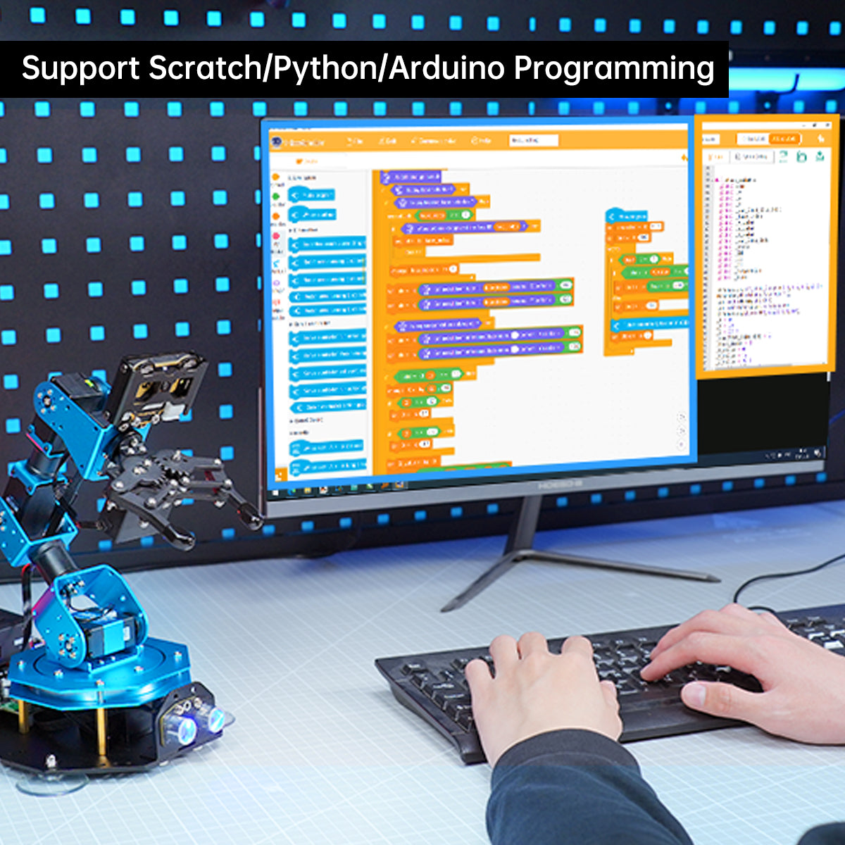 Hiwonder xArm AI Desktop Programmable Robot Arm with AI Vision & Voice Interaction, Supports Arduino, Scratch & Python, Sensor Expansion Hiwonder xArm AI Desktop Programmable Robot Arm with AI Vision & Voice Interaction, Supports Arduino, Scratch & Python, Sensor Expansion